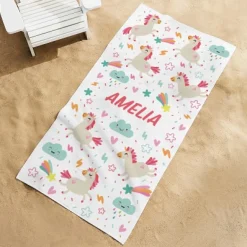 Cosmic Unicorn Beach Towel