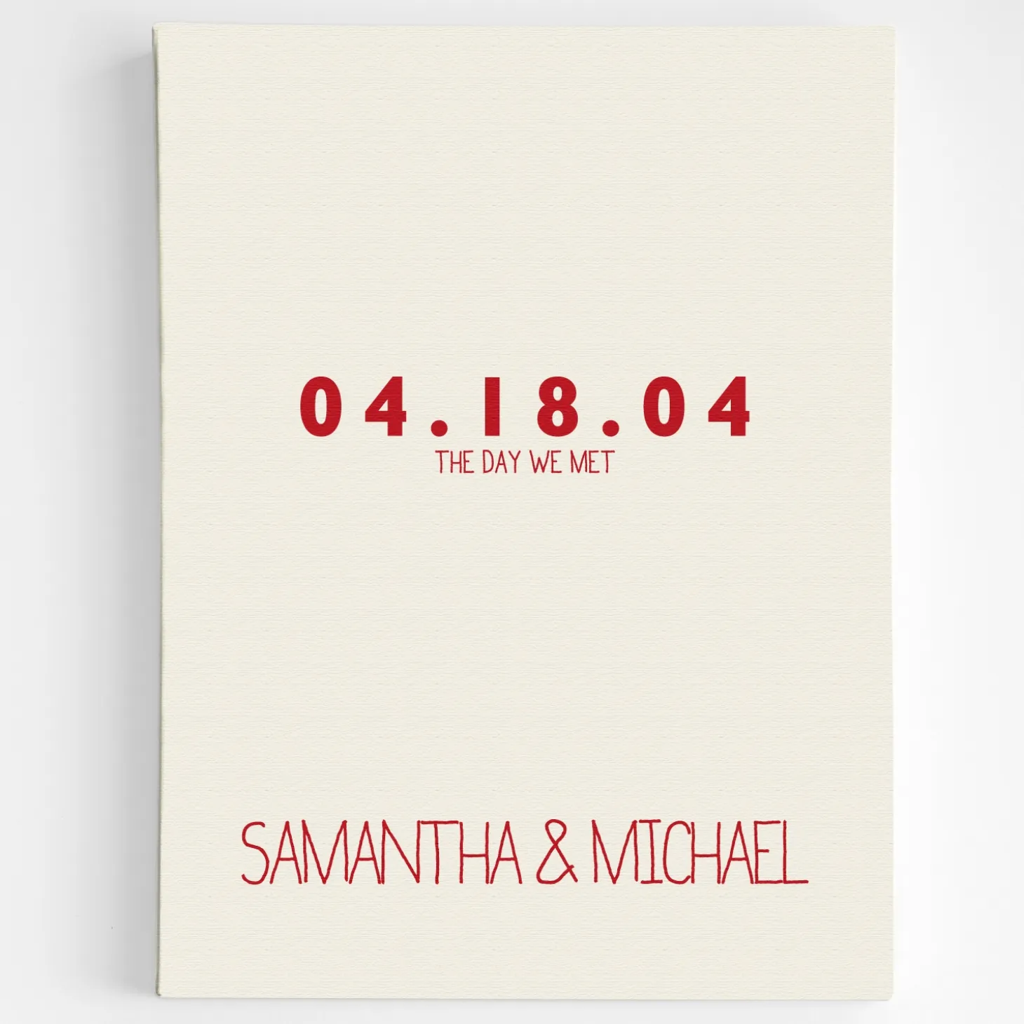 Couple's Key Dates Wall Art
