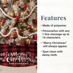 Cozy Christmas Quilted Tree Skirt
