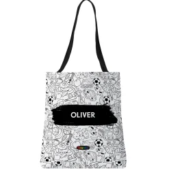 Crayola™ B&W Coloring Book Pattern Tote Bag