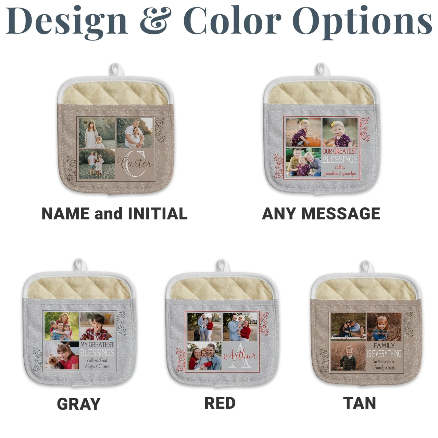 Create Your Own Photo Pot Holder
