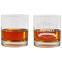 Custom Blend Whiskey Glass Set