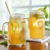 Dad Established Mason Jar