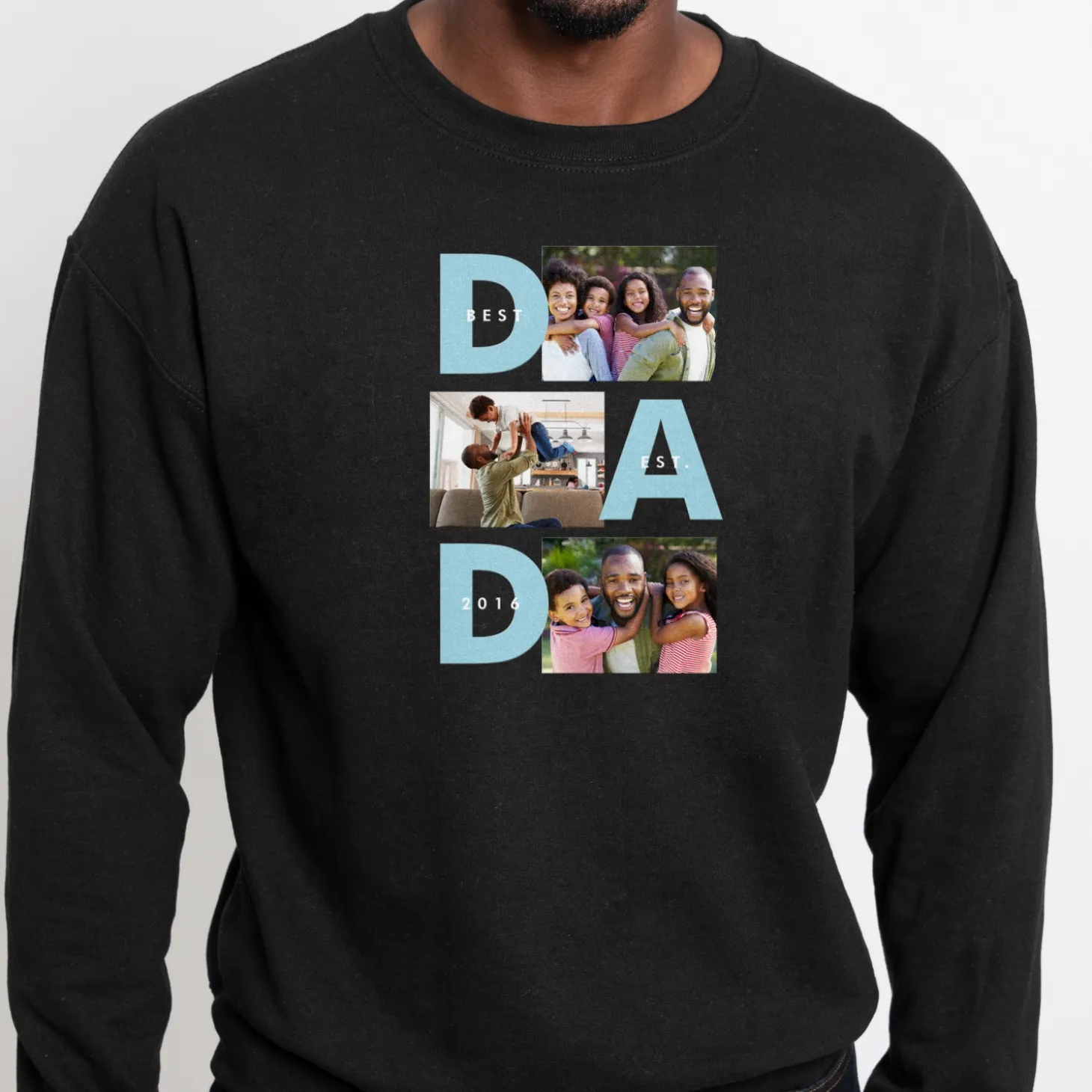 DAD Established Photo Collage Sweatshirt