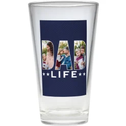 Dad Life Photo Pint Glass