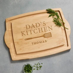 Dad's Kitchen Maple Wood Cutting Board