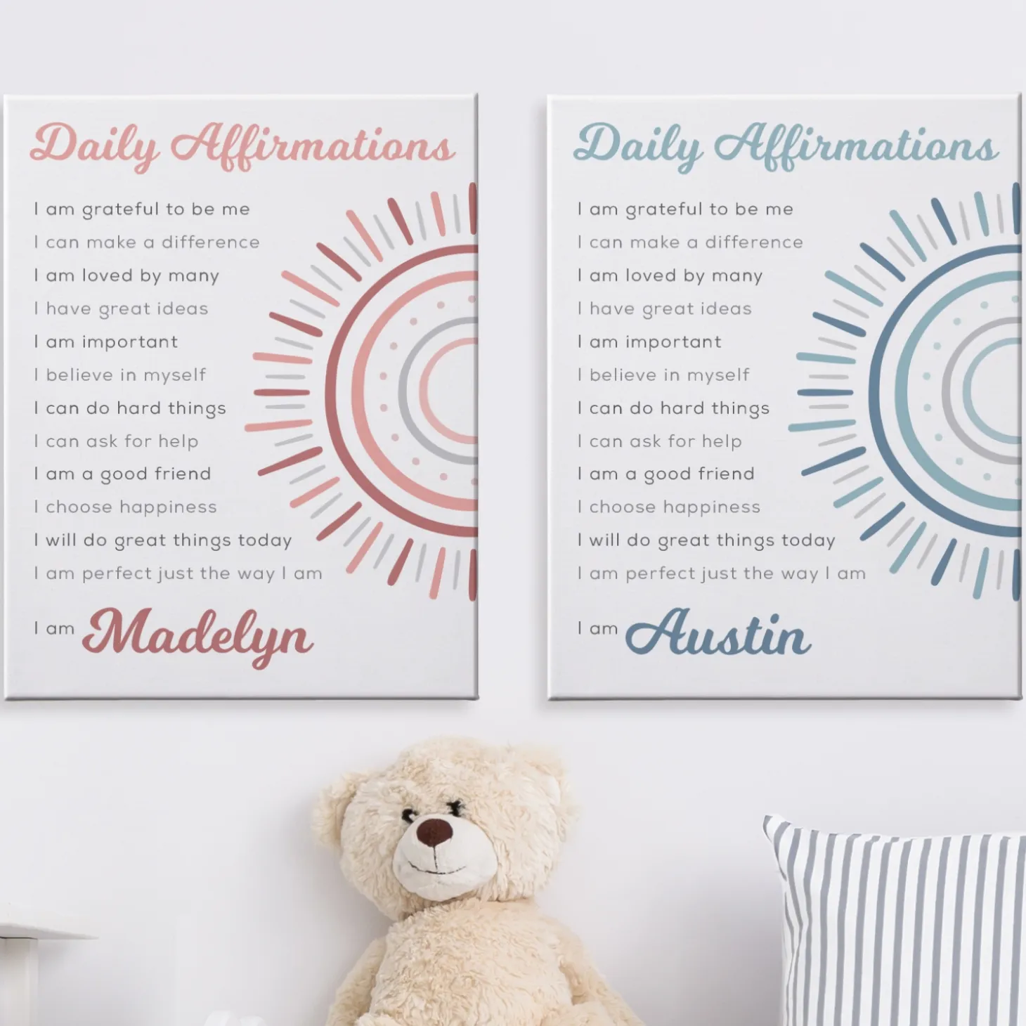 Daily Affirmations Canvas