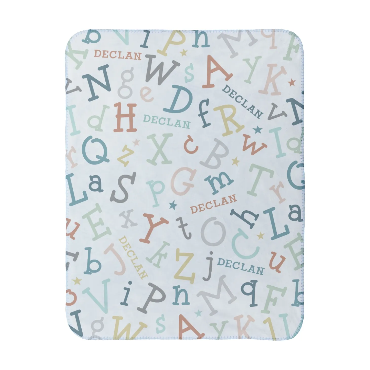 Dancing Alphabet Sherpa Baby Blanket