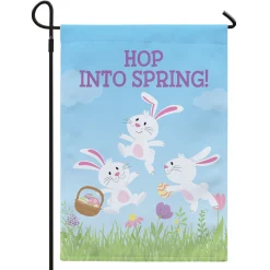 Dancing Bunnies Garden Flag