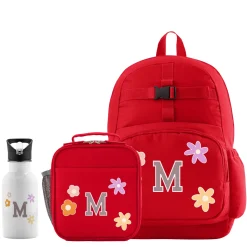 Decal + Monogram Red Backpack Collection
