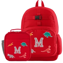 Decal + Monogram Red Backpack Collection