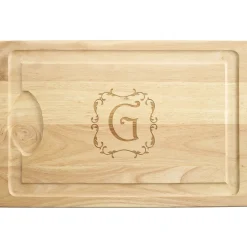 Decorative Monogram Maple Wood Cutting Board