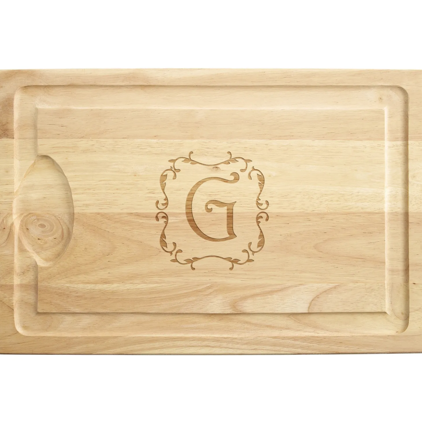 Decorative Monogram Maple Wood Cutting Board