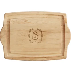 Decorative Monogram Maple Wood Cutting Board