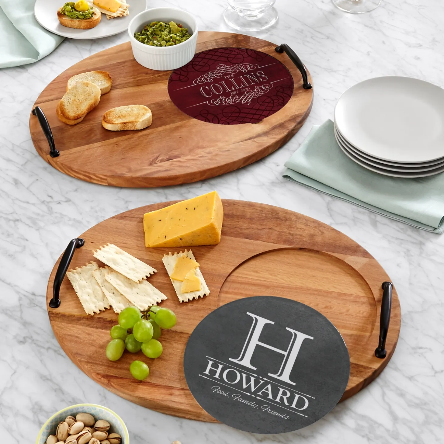 Decorative Name Entertaining Trivet Set