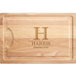 Decorative Name Maple Wood Cutting Board