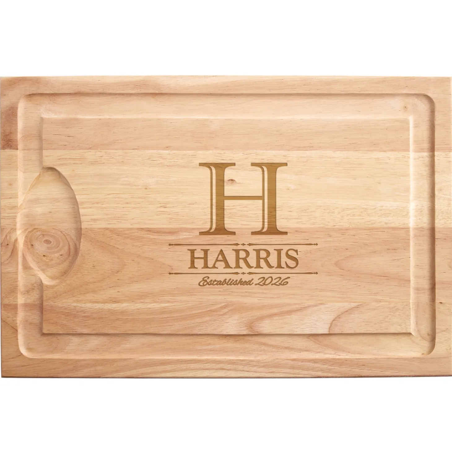 Decorative Name Maple Wood Cutting Board