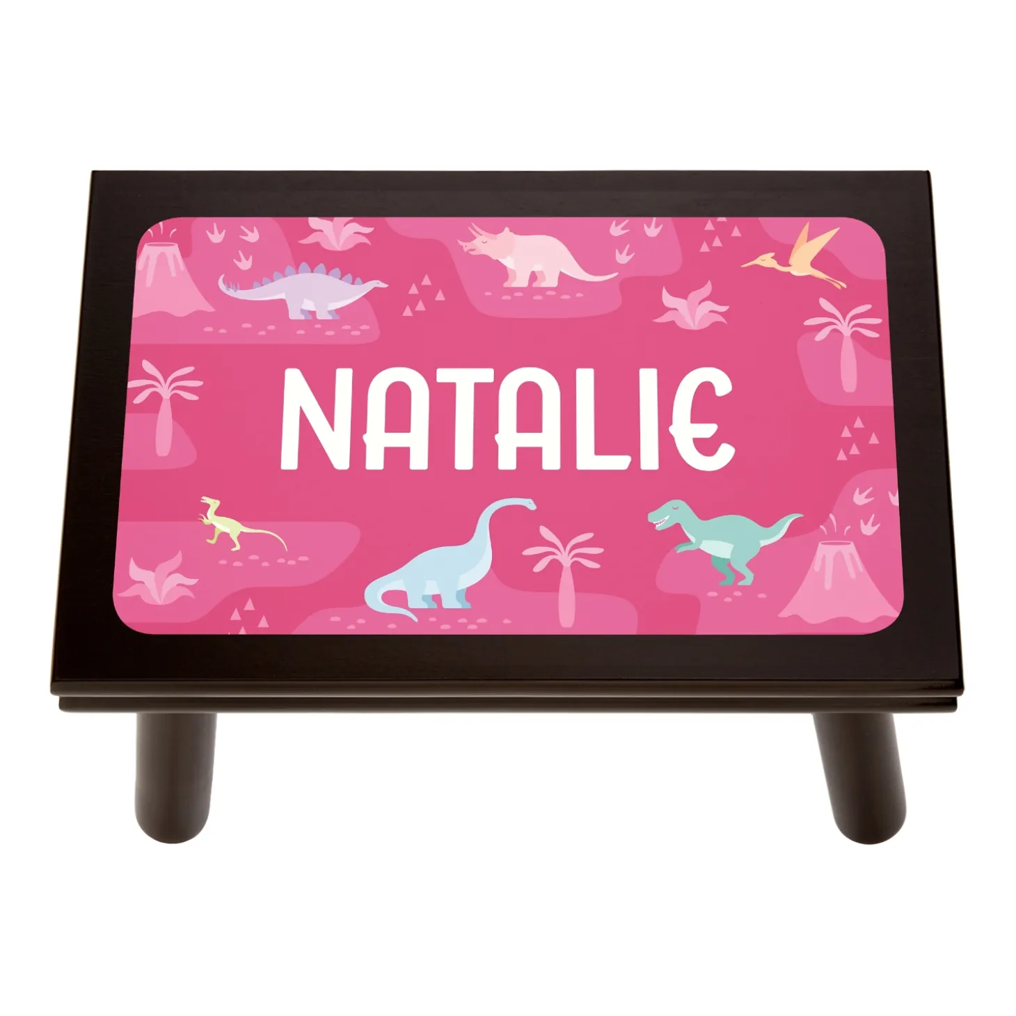 Dino Collage Name Step Stool