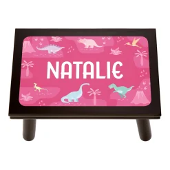 Dino Collage Name Step Stool