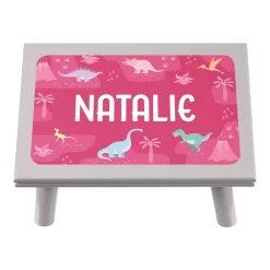 Dino Collage Name Step Stool
