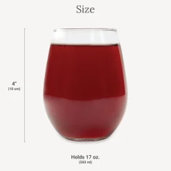 Don't Give a Sip Stemless Wine Glasses