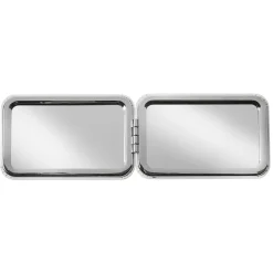 Double Hearts Rectangle Purse Mirror