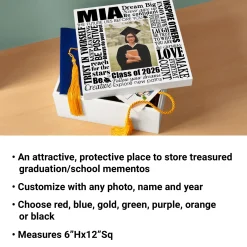 Dream Big Graduation Photo Keepsake Box