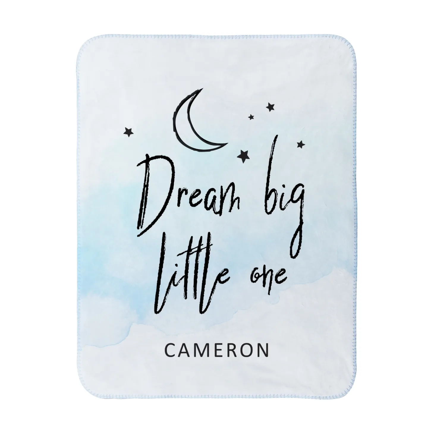 Dream Big Sherpa Baby Blanket
