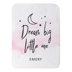 Dream Big Sherpa Baby Blanket