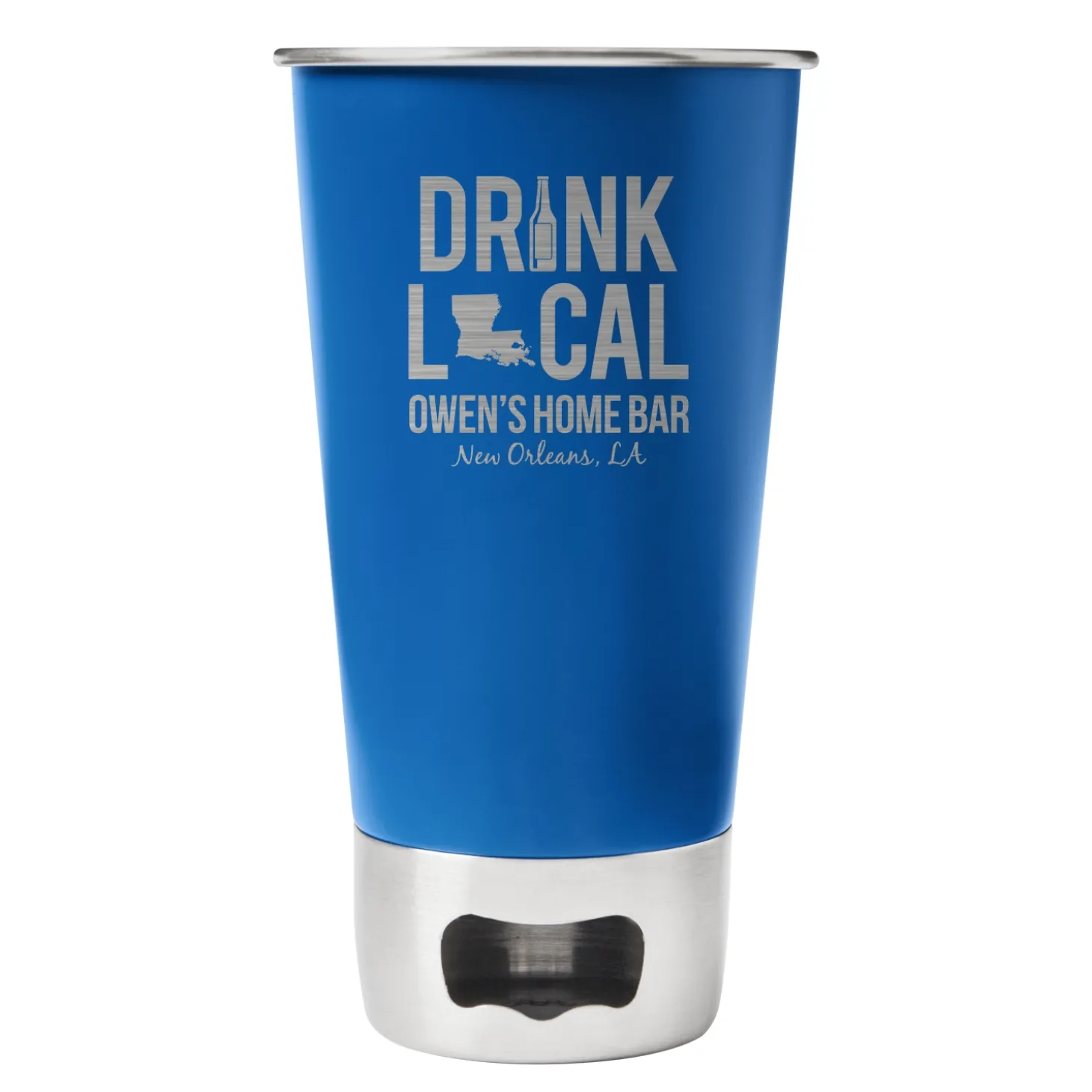 Drink Local Bottle Opening Tumbler
