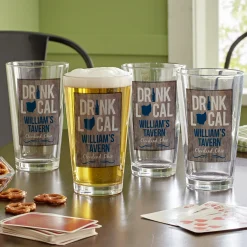 Drink Local Pint Beer Glass