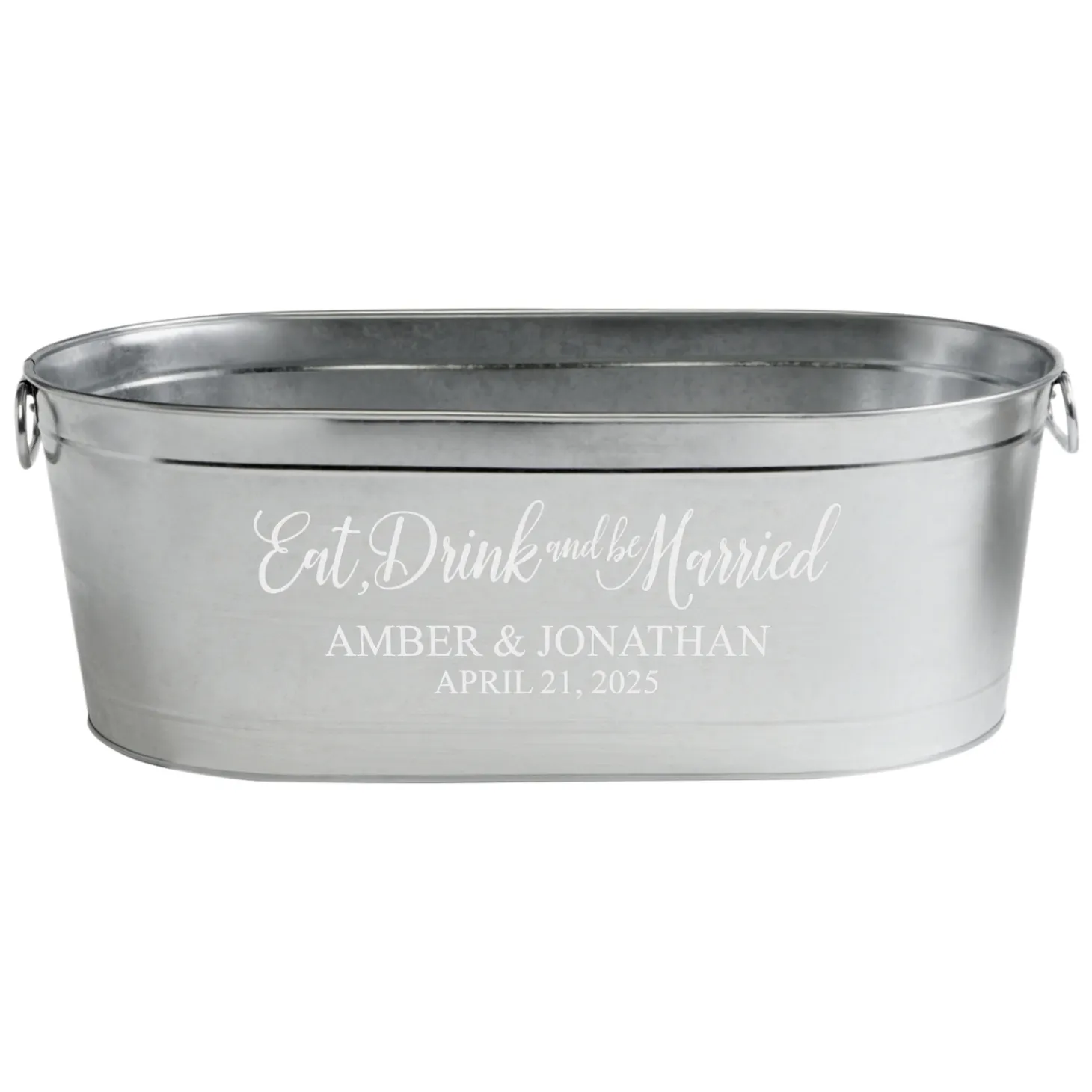 Eat, Drink & Be Married Beverage Tub