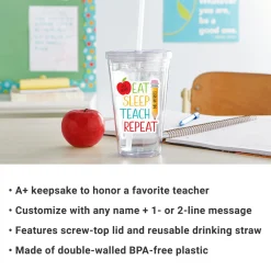 Eat, Sleep, Teach Tumbler