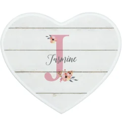 Elegant Baby Name Heart Shaped Jewelry Box