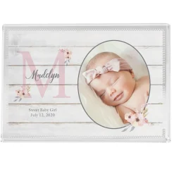 Elegant Baby Photo Glass Block
