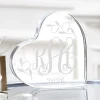 Elegant Monogram Acrylic Heart