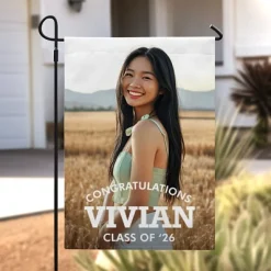 Elite Graduate Photo Garden Flag