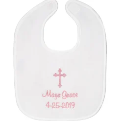 Embroidered Baptismal Bib & Bodysuit