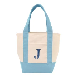 Embroidered Initial Mini Tote Bag