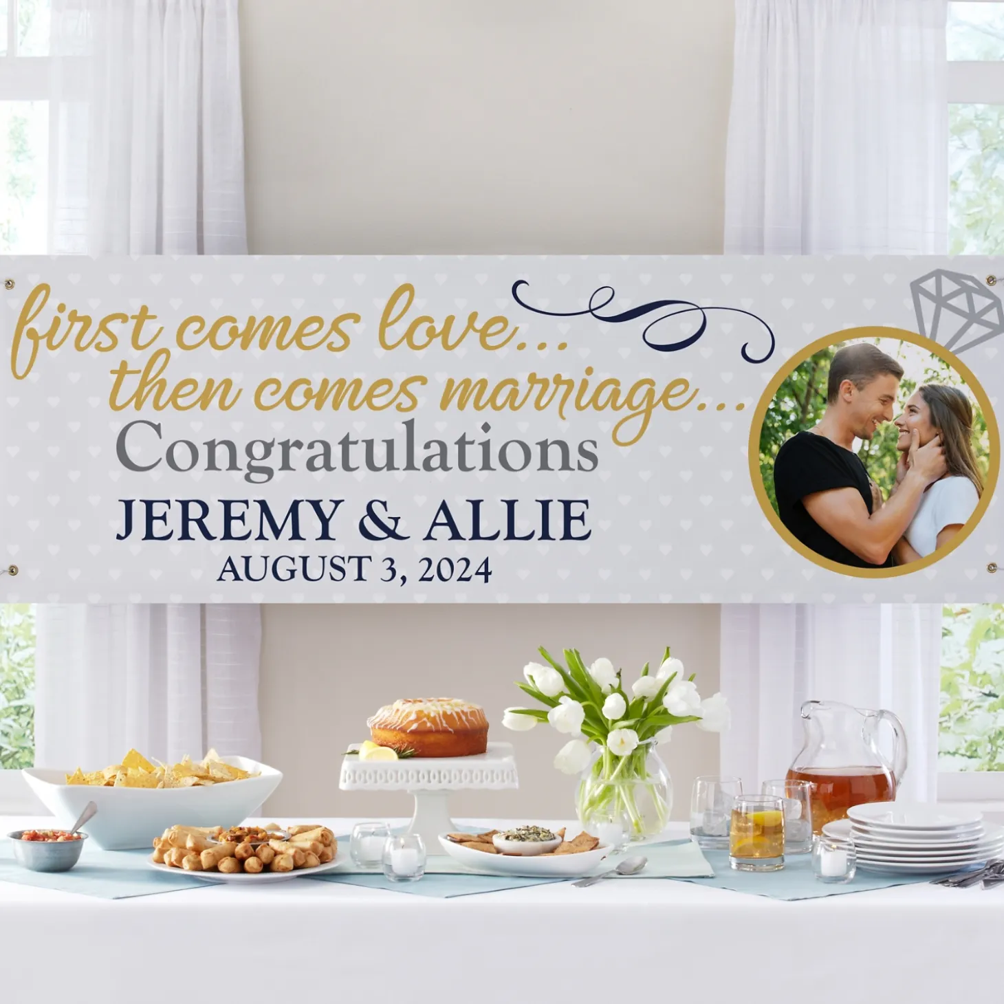 Engagement Celebration Photo Banner