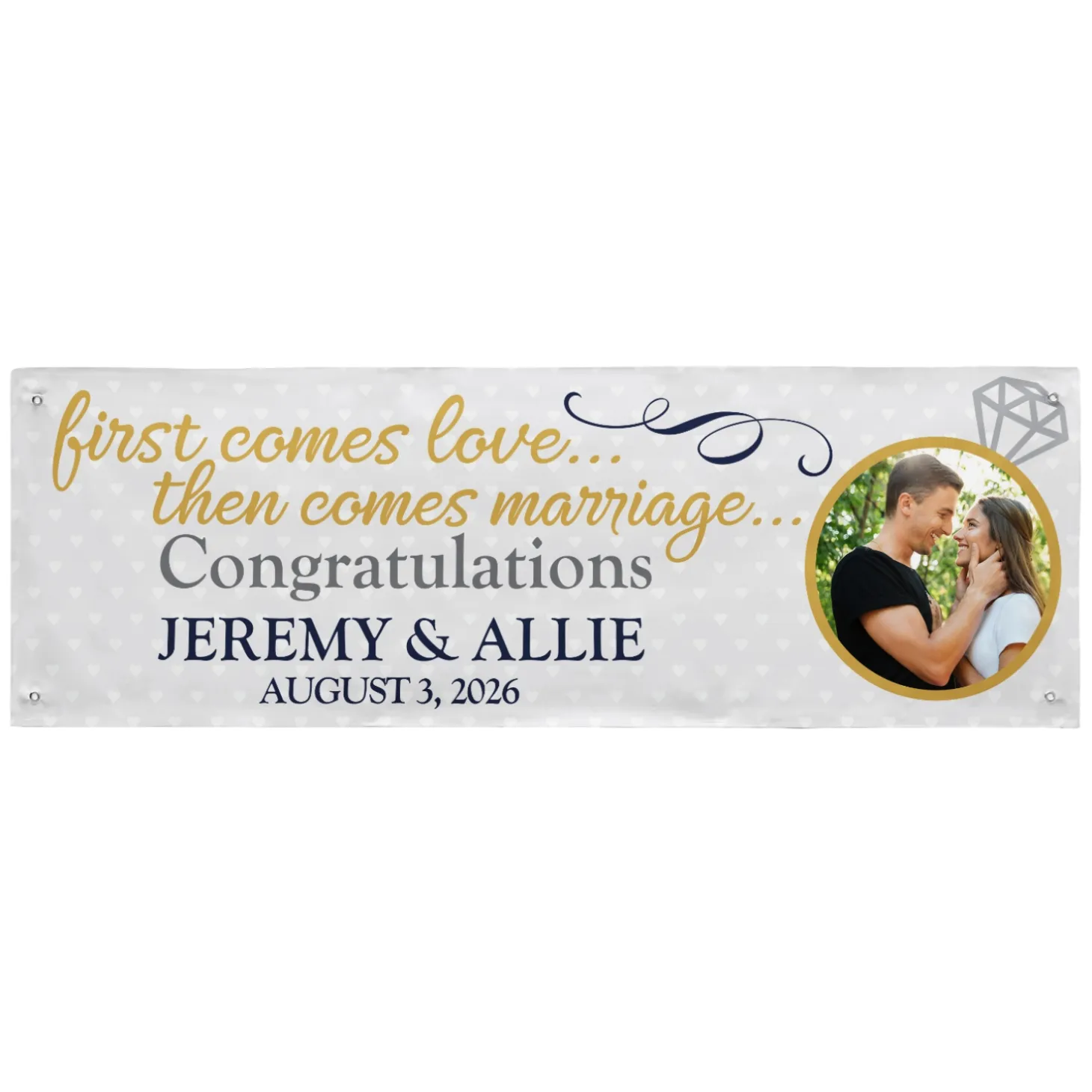 Engagement Celebration Photo Banner