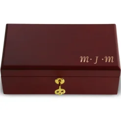 Engraved Wooden Valet Keepsake Box