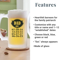 Established Frosted Beer Mug