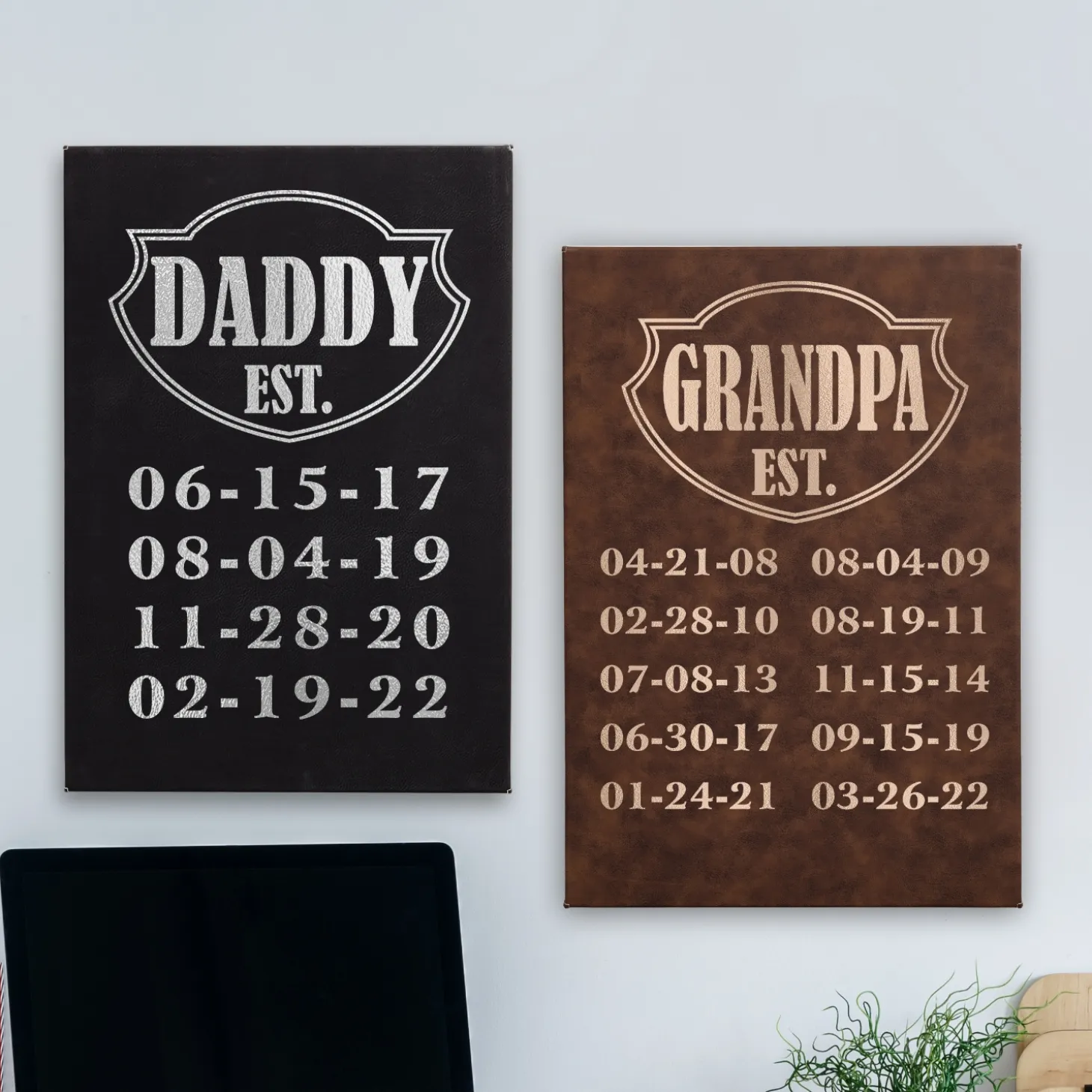 Established Leather Wall Art