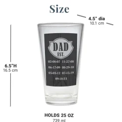 Established Pint Beer Glass