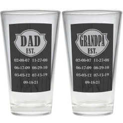 Established Pint Beer Glass