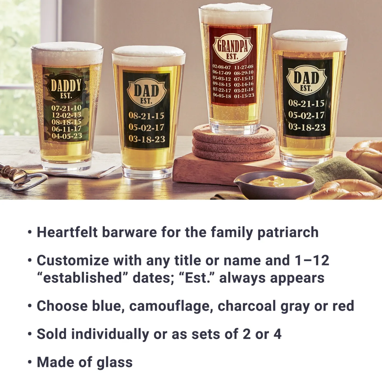 Established Pint Beer Glass