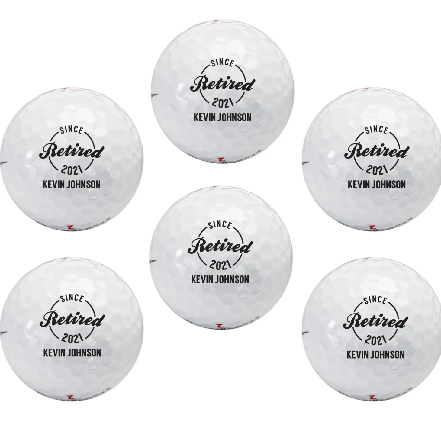 Established Retirement Golf Ball Sets