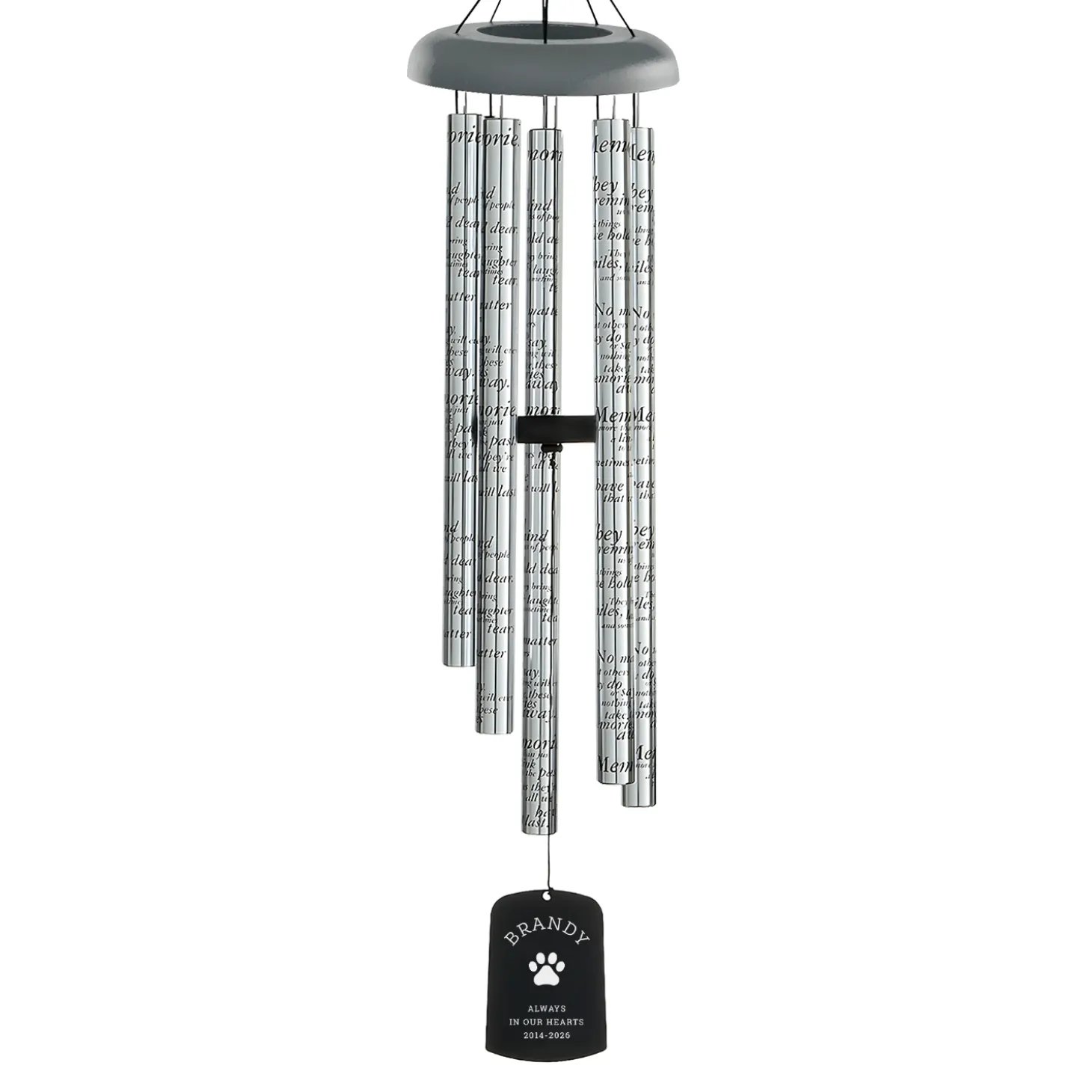 Eternal Pawprints Sonnet 44 Inch Wind Chime