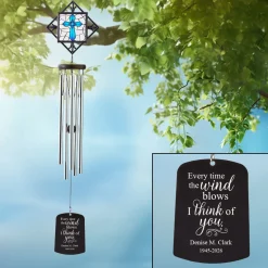 Every Time the Wind Blows Stained Glass Wind Chime